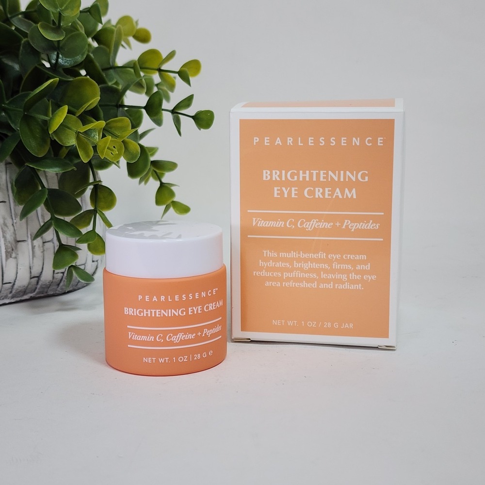 Pearlessence Brightening Eye Cream Vitamin C, Caffeine + Peptides Puffiness Firm